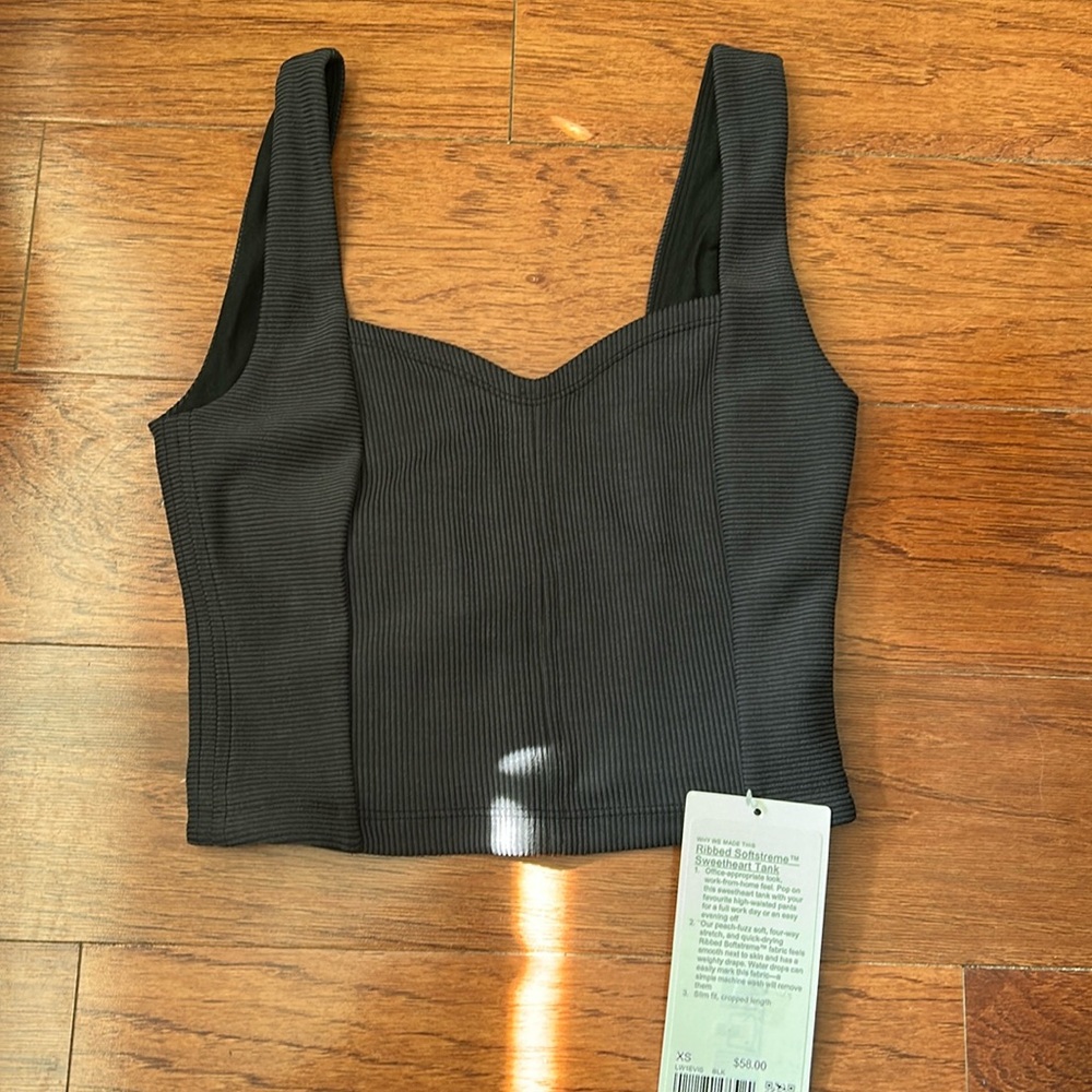 Lululemon. Ribbed Softstreme Sweetheart Tank Top size XS
